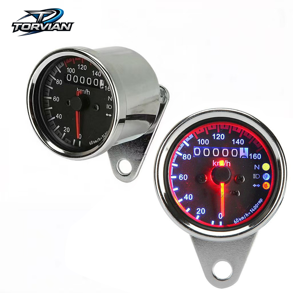 Torvian Dual LED Motorcycle Sp - đánh giá và giá Analog Meter Gauge
