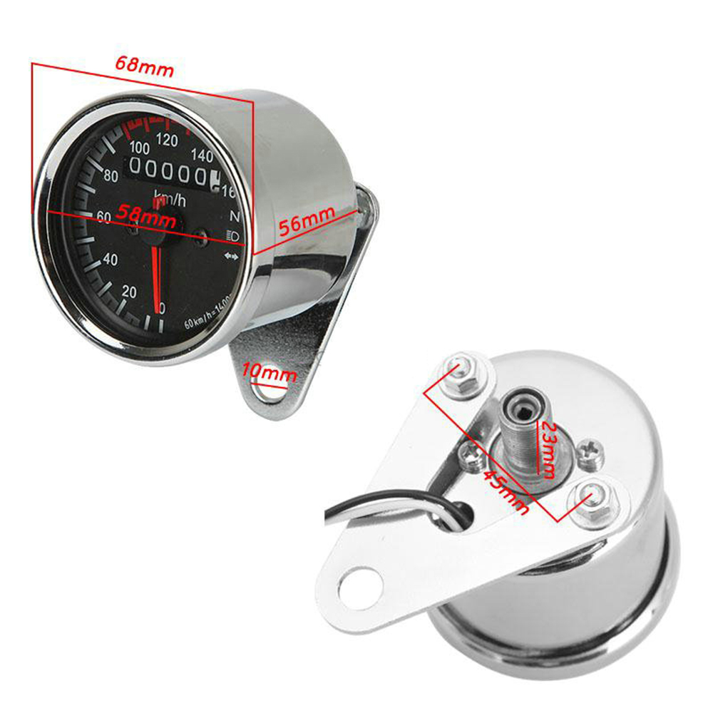 Torvian Dual LED Motorcycle Sp - đánh giá và giá Analog Meter Gauge