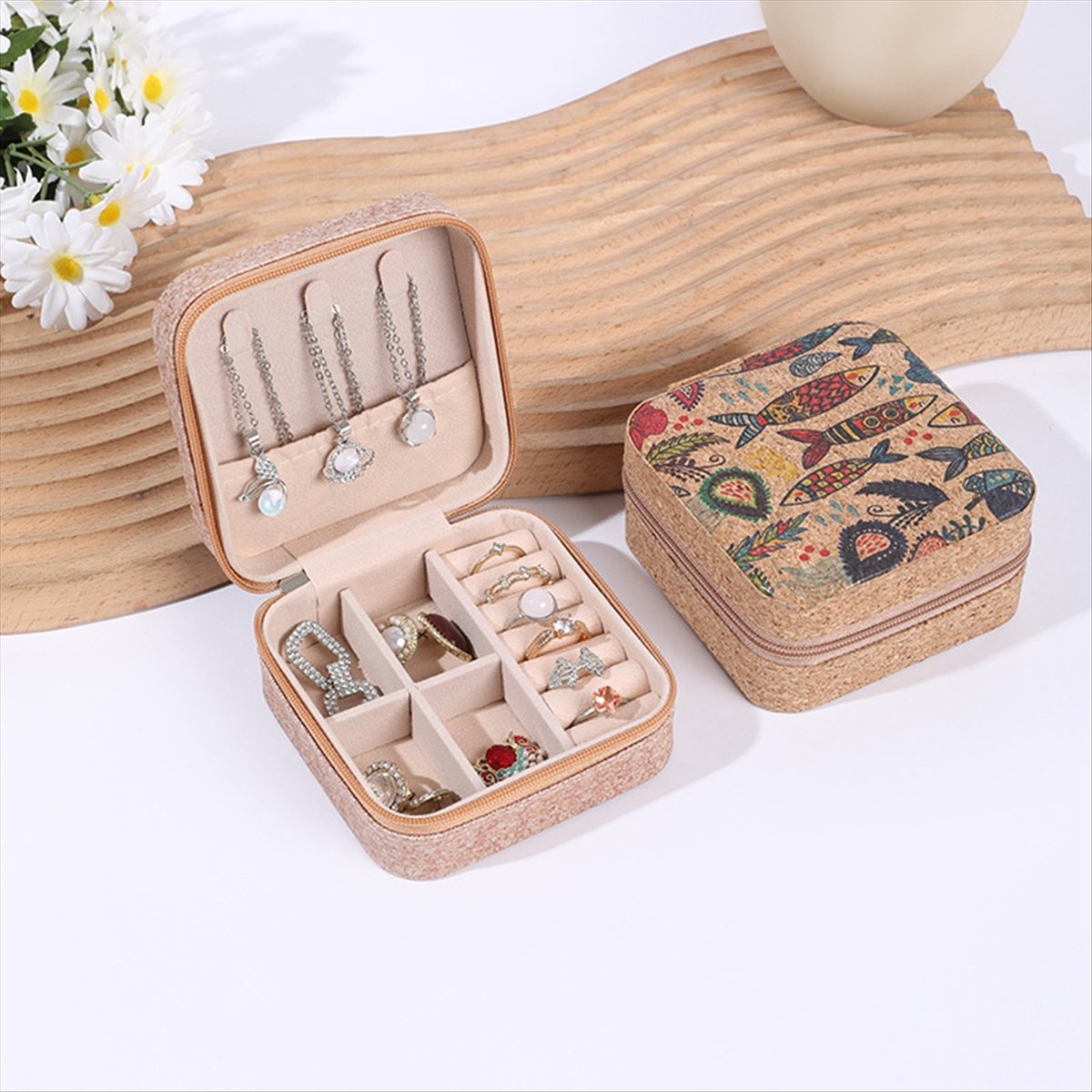 [N84R] 4PCS Vintage Cork Jewel - đánh giá và giá Vintage Zipper