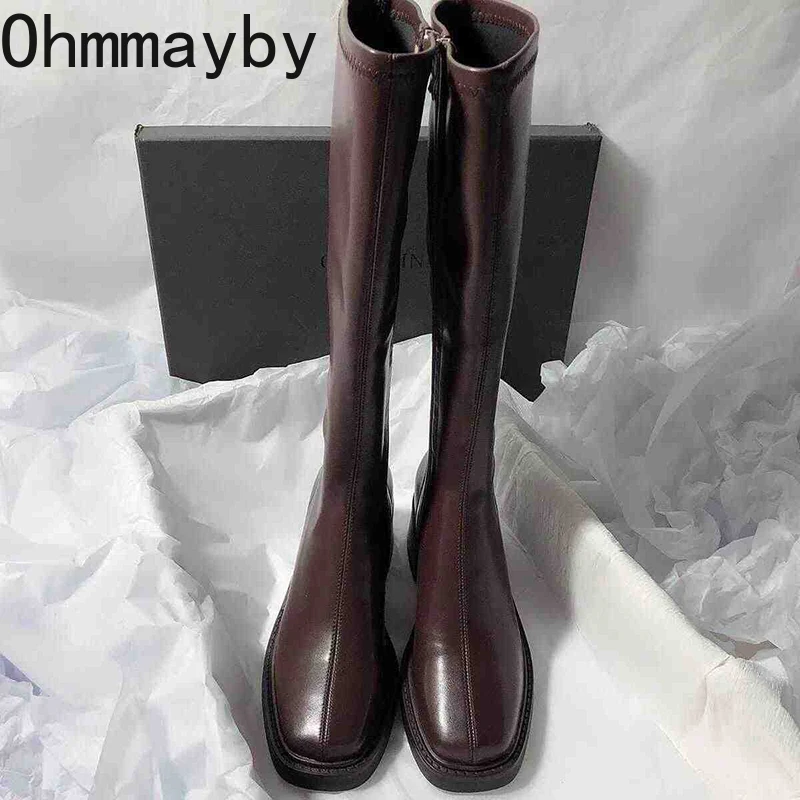 Vintage Thick Heel Women Knee  - đánh giá và giá Vintage Zipper