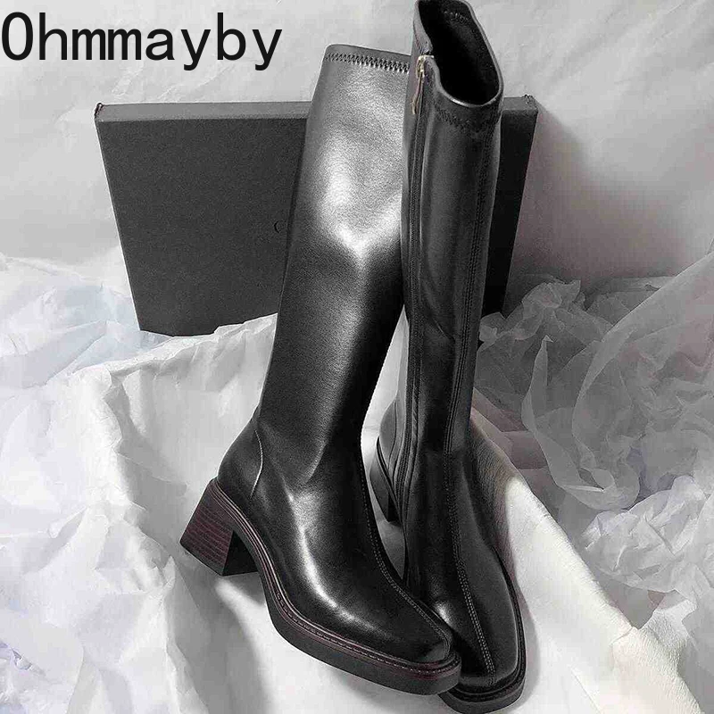 Vintage Thick Heel Women Knee  - đánh giá và giá Vintage Zipper