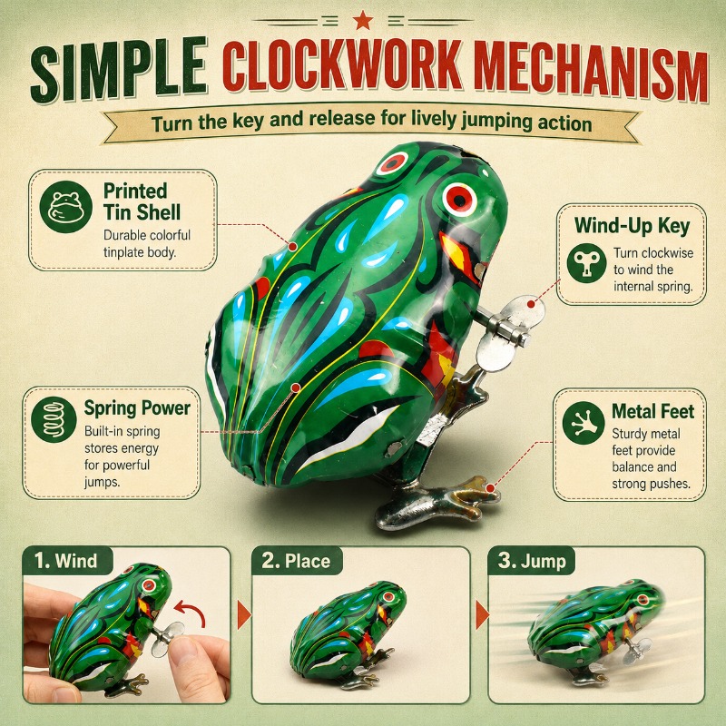 Nostalgic Clockwork Spring Tin - đánh giá và giá Vintage Collectible Toys