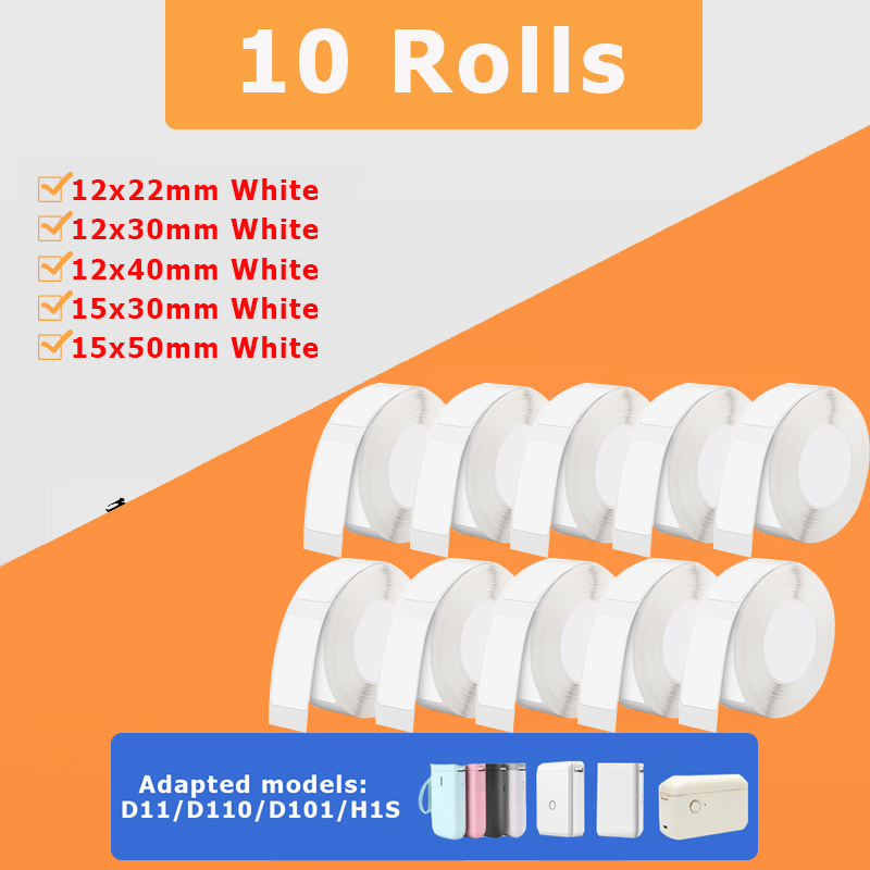 10 Rolls NiiMBOT D110 D11 D101 - đánh giá và giá Typewriter Ribbon Roll