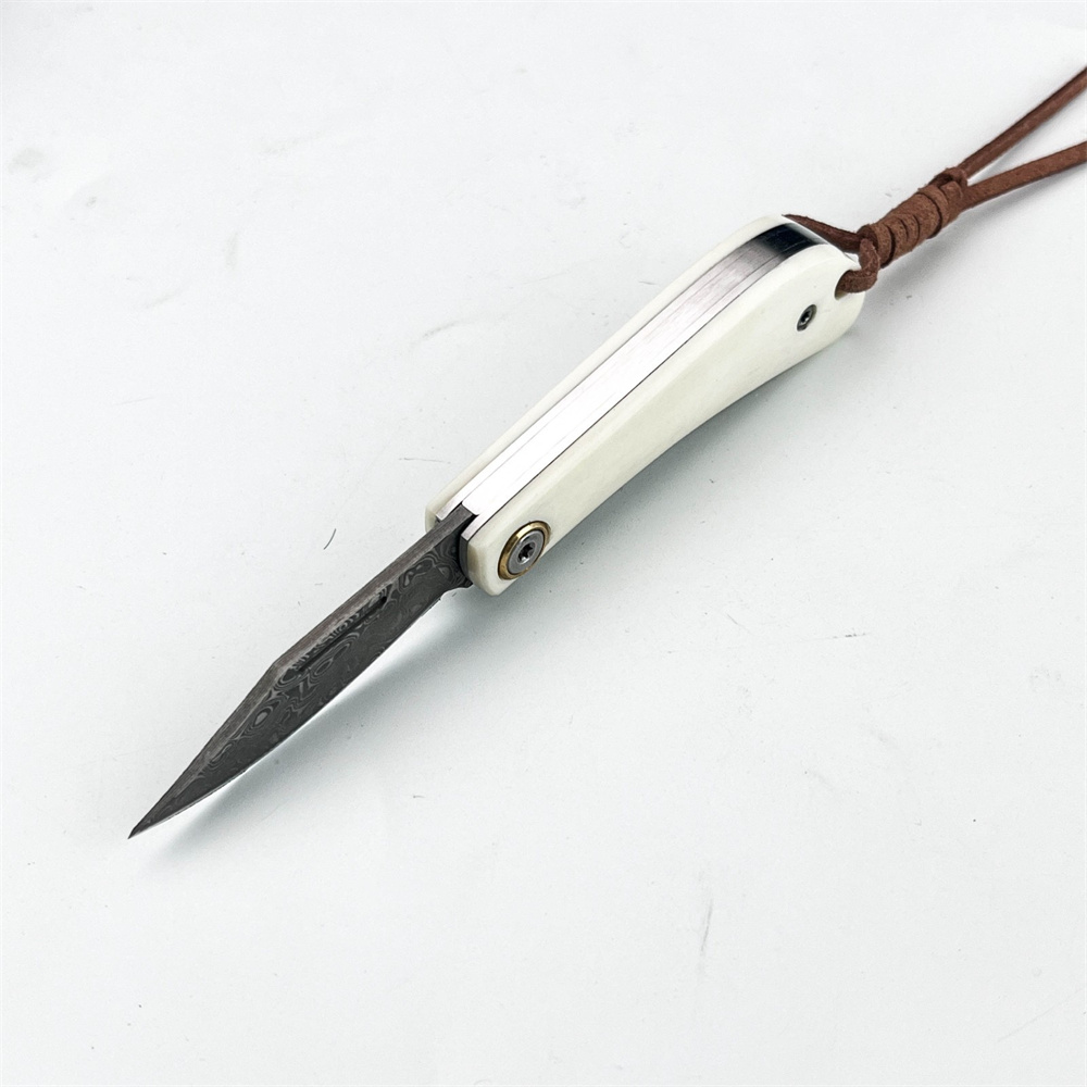 Compact Vintage EDC Damascus F - đánh giá và giá Vintage Collectible Pocket Knives