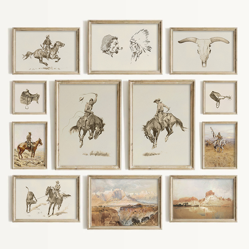 Southwestern Style Cowboy Wall - đánh giá và giá Vintage Collectible Toys