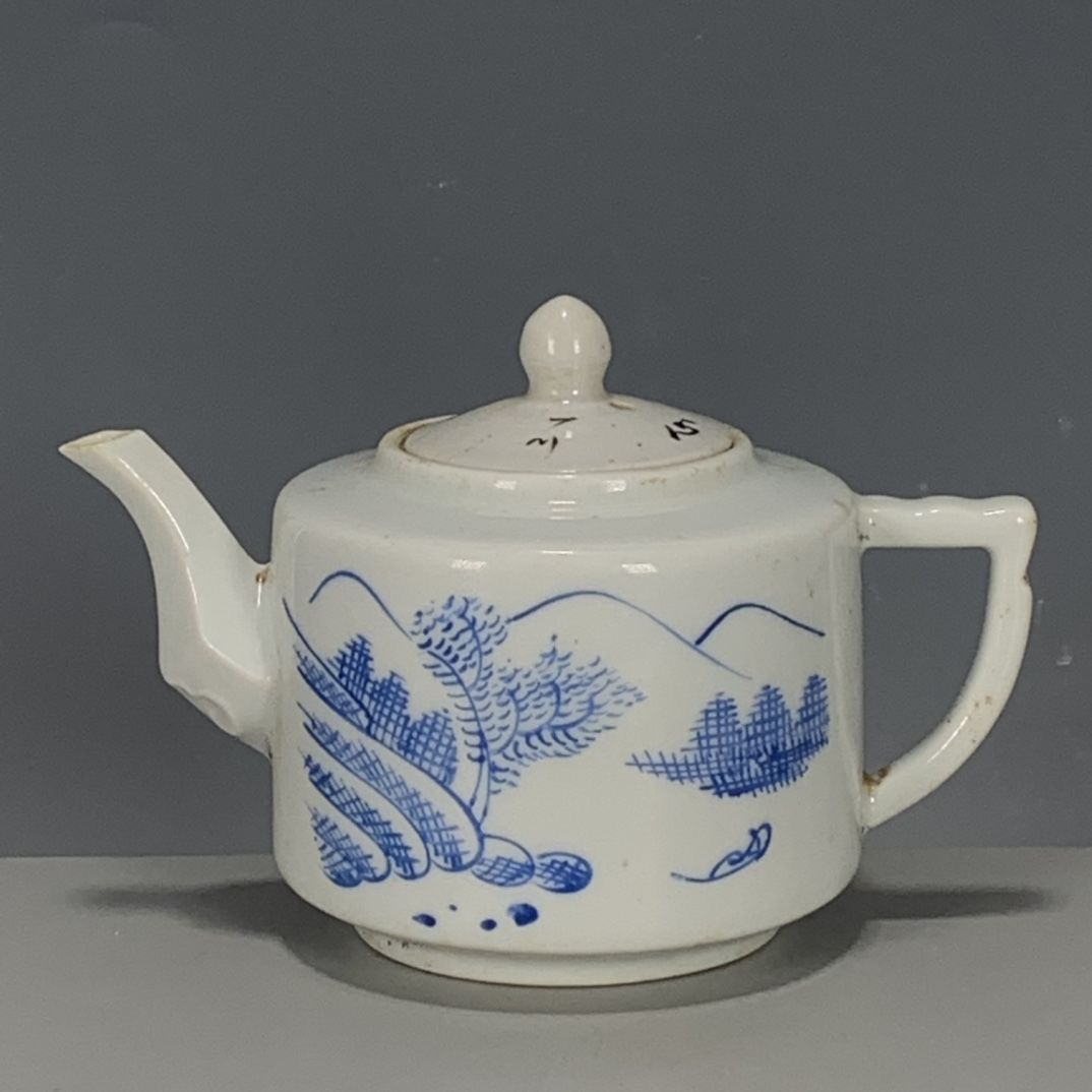 Hand Painted Blue White Porcel - đánh giá và giá Vintage Collectible Pottery